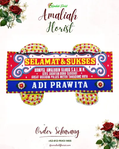 Karangan Bunga Ucapan Selamat di Sutojayan